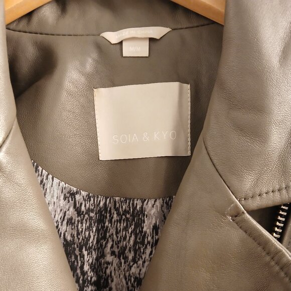 Soia & Kyo Leather Moto Jacket - Picture 3 of 11